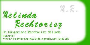 melinda rechtorisz business card